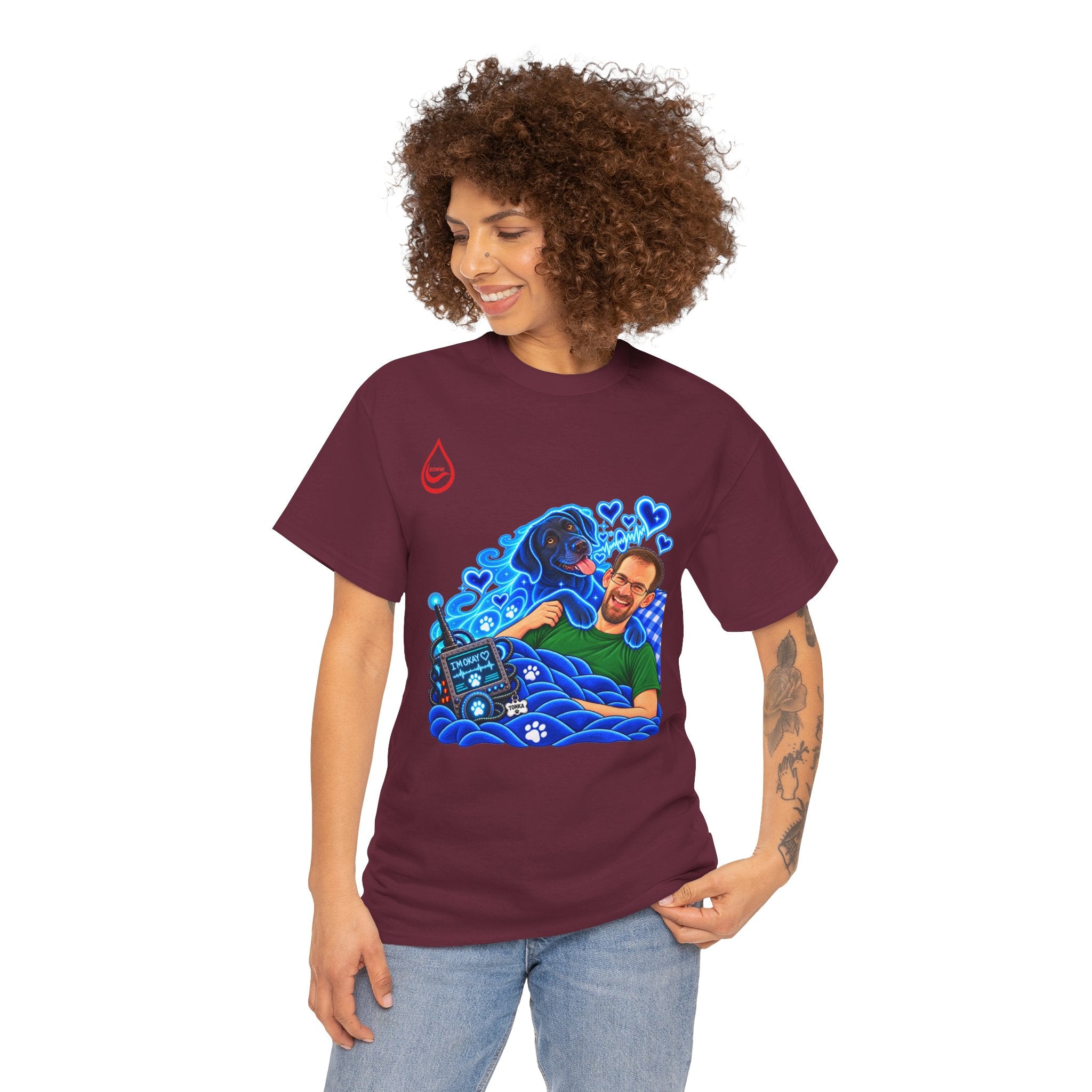 BS WETWEAR MY DOG IS BETTER THAN MEDICINE T-SHIRT