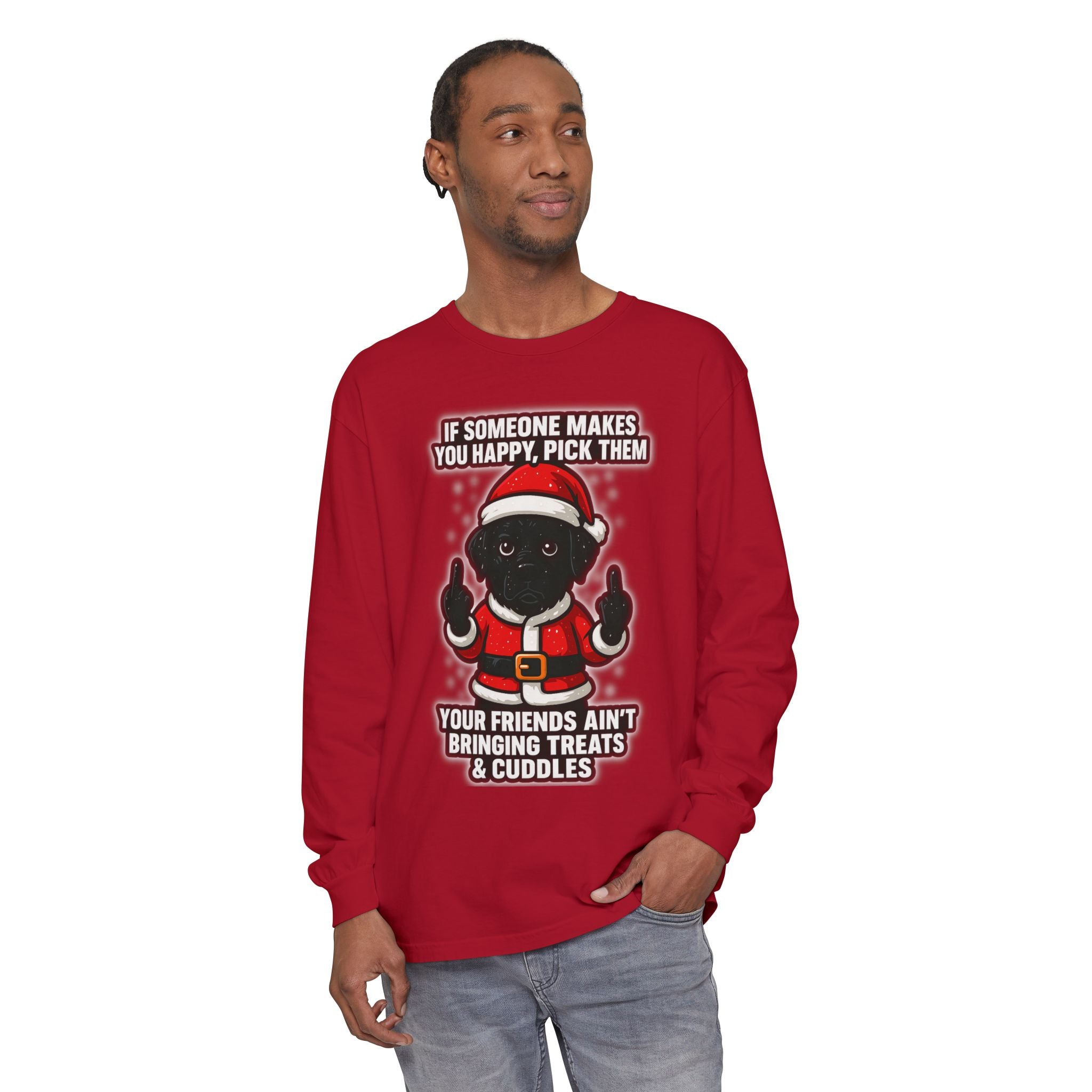 BS WETWEAR  SANTA PAWS: WET, WILD & NAUGHTY LONG SLEEVE T-SHIRT