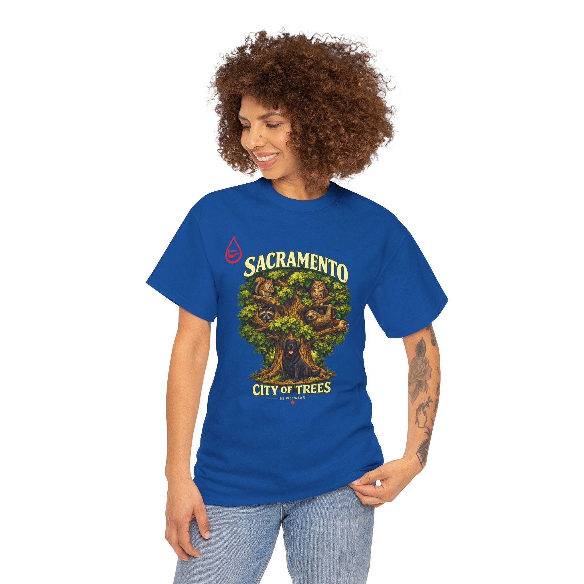 BS WETWEAR ROOTED IN SACRAMENTO T-SHIRT