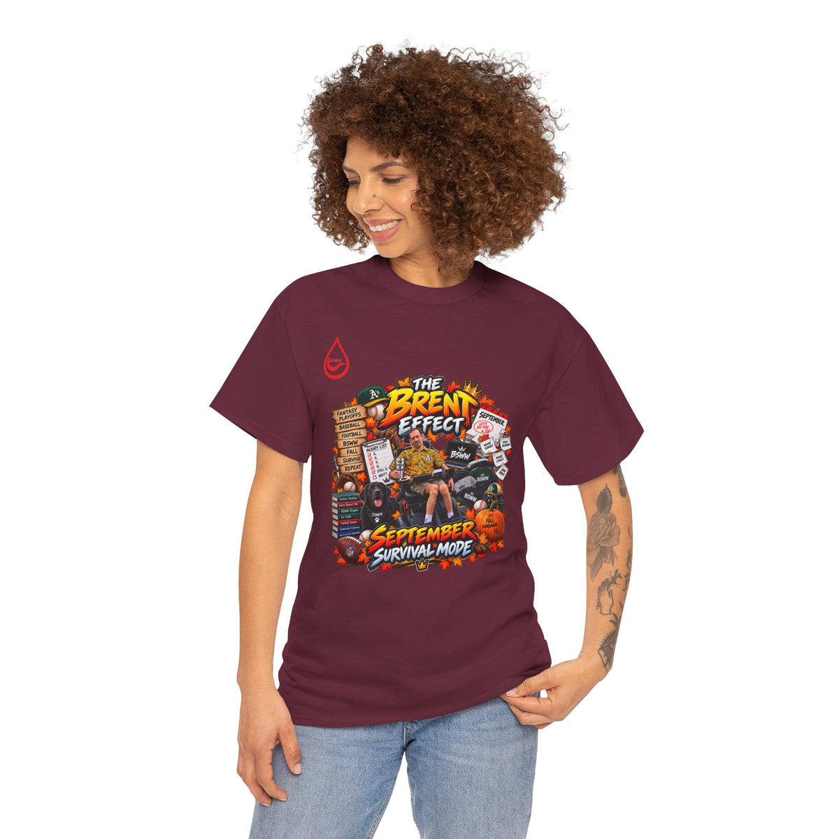 BS WETWEAR THE BRENT EFFECT FALL SPORTS MAYHEM T-SHIRT