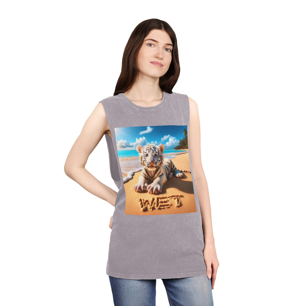 BS WETWEAR WET BABY WHITE TIGER TANK