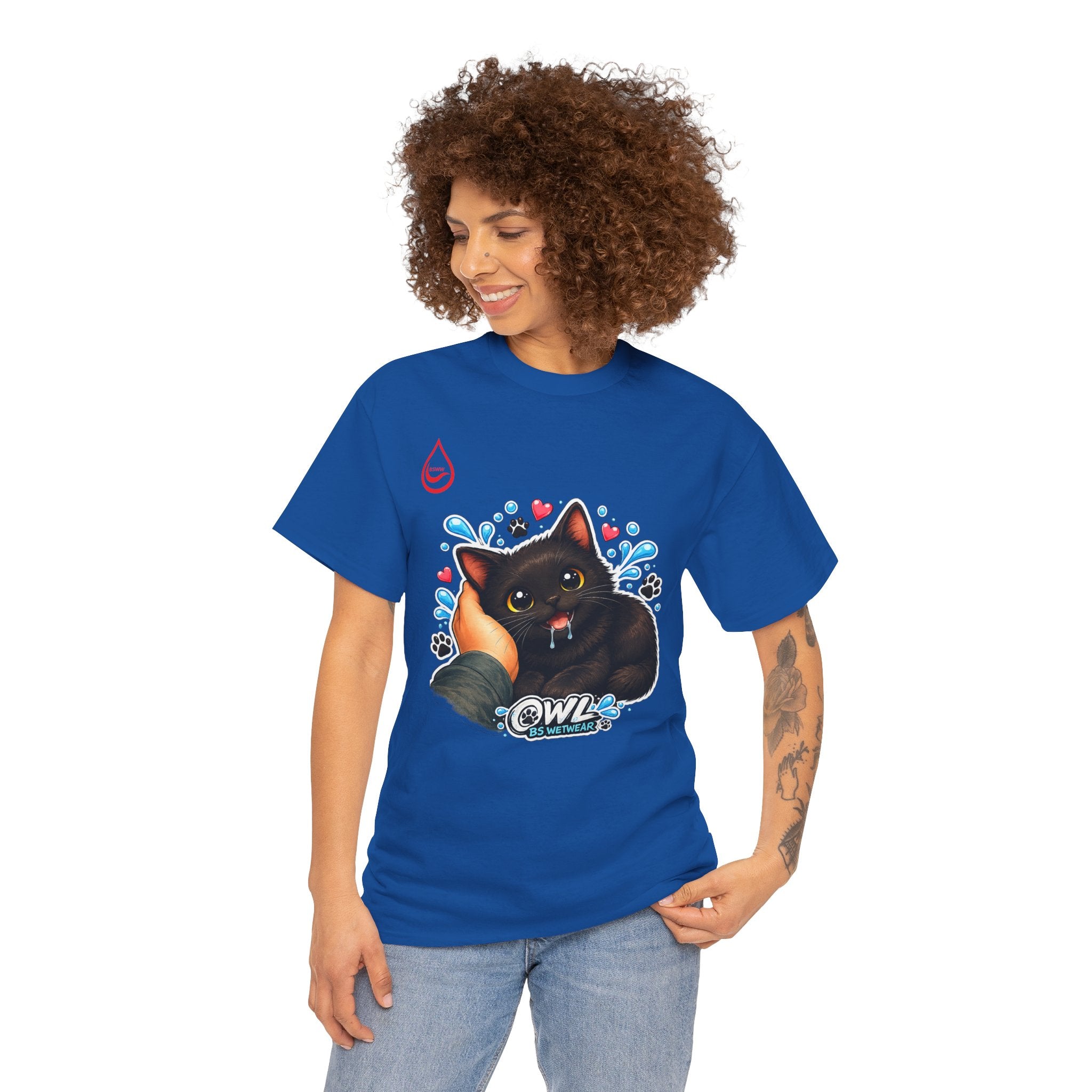 BS WETWEAR SMALL CAT BIG FEELINGS T-SHIRT