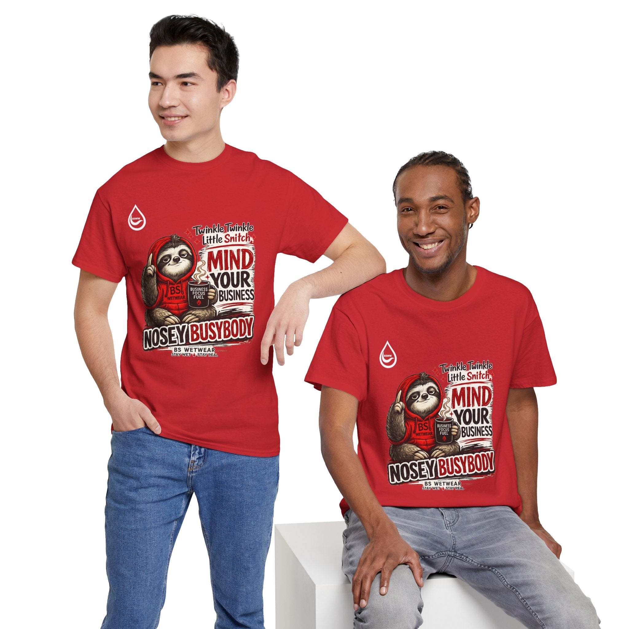 BS WETWEAR COFFEE FIRST GOSSIP NEVER T-SHIRT (PG)