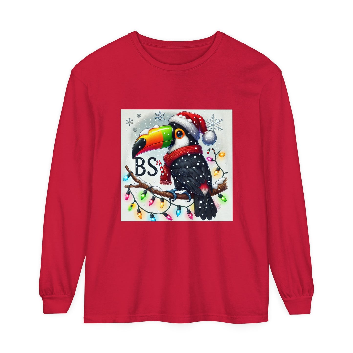 BS WETWEAR  CHRISTMAS TOUCAN LONGSLEEVE T-SHIRT