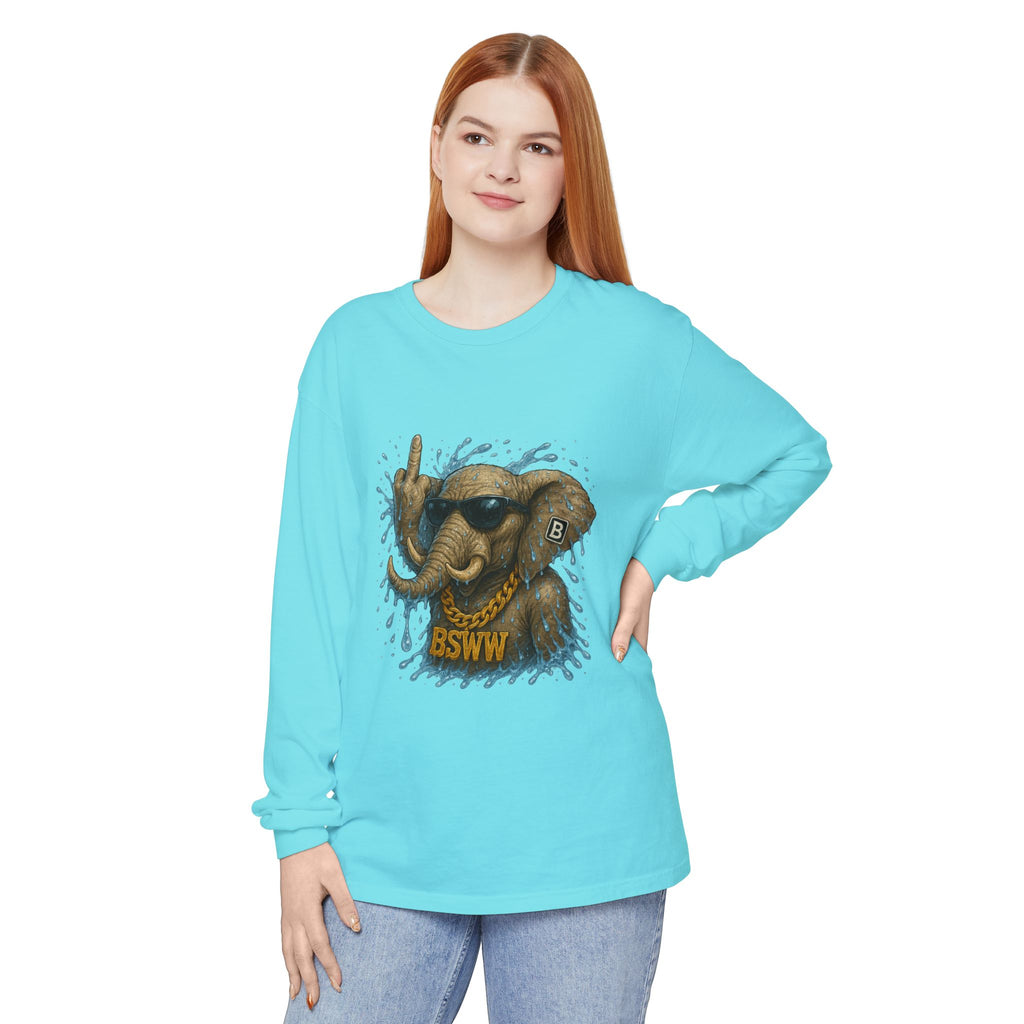 BS WETWEAR: CHAOS IN THE ELEPHANT ROOM LONG SLEEVE T-SHIRT