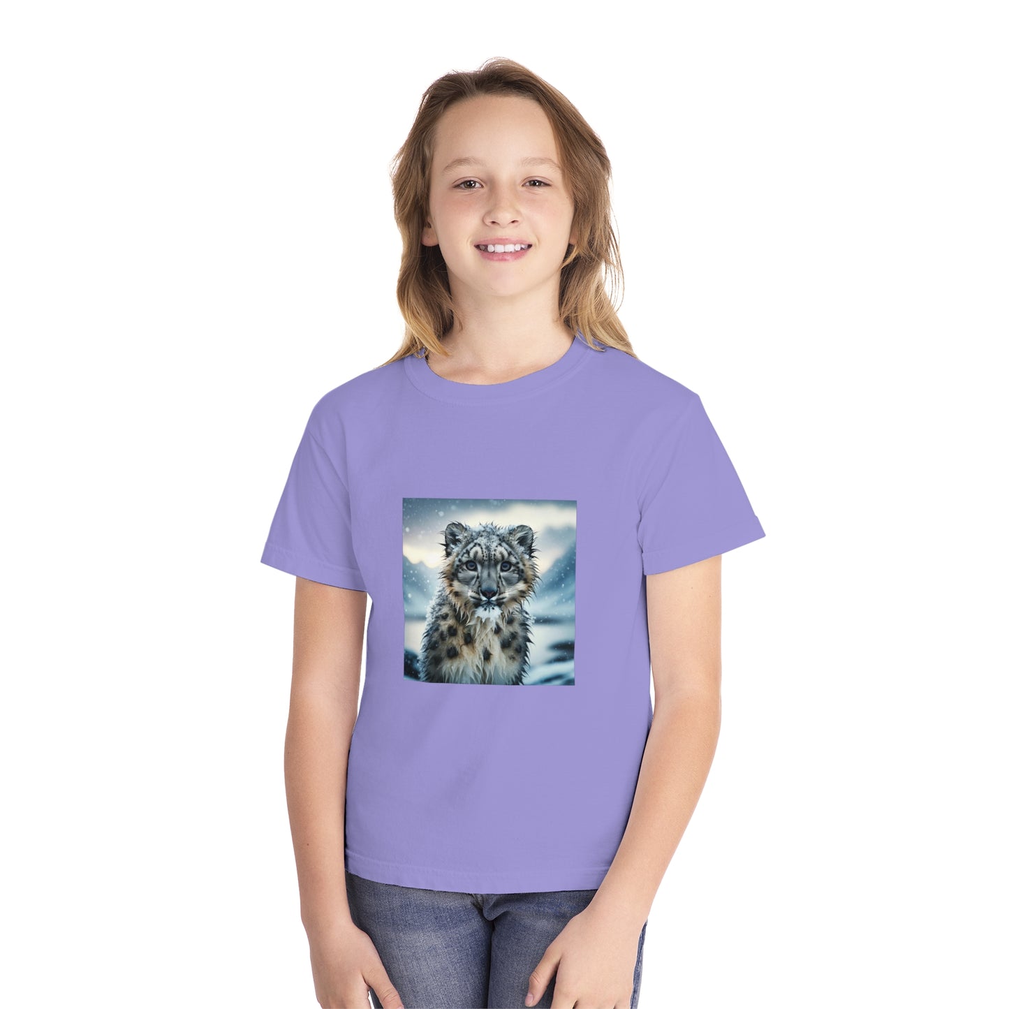 KIDS WET SNOW LEOPARD TEE