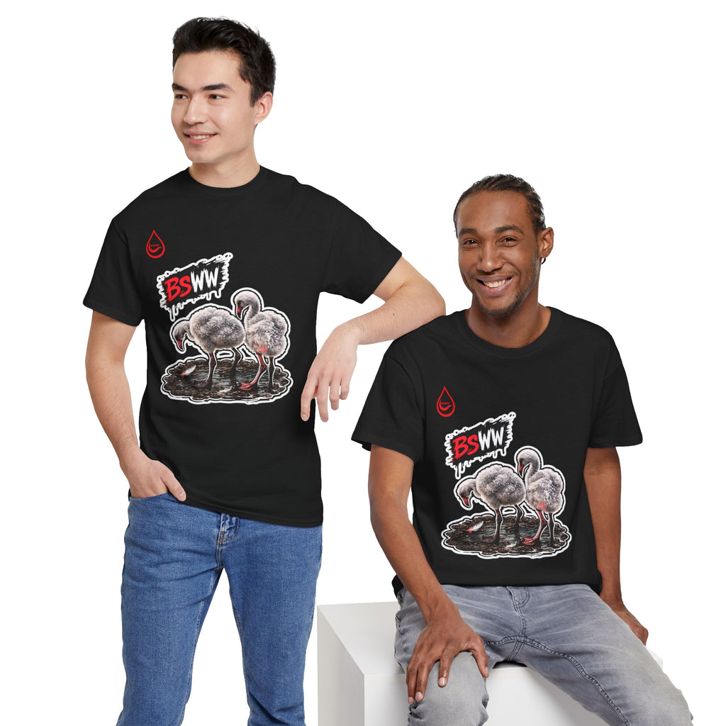 BS WETWEAR WET BEHIND THE FEATHERS   T-SHIRT