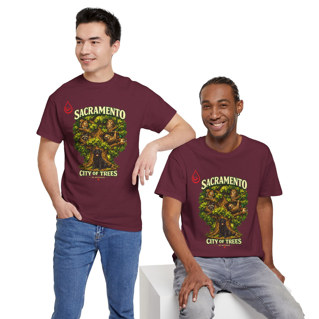 BS WETWEAR ROOTED IN SACRAMENTO T-SHIRT