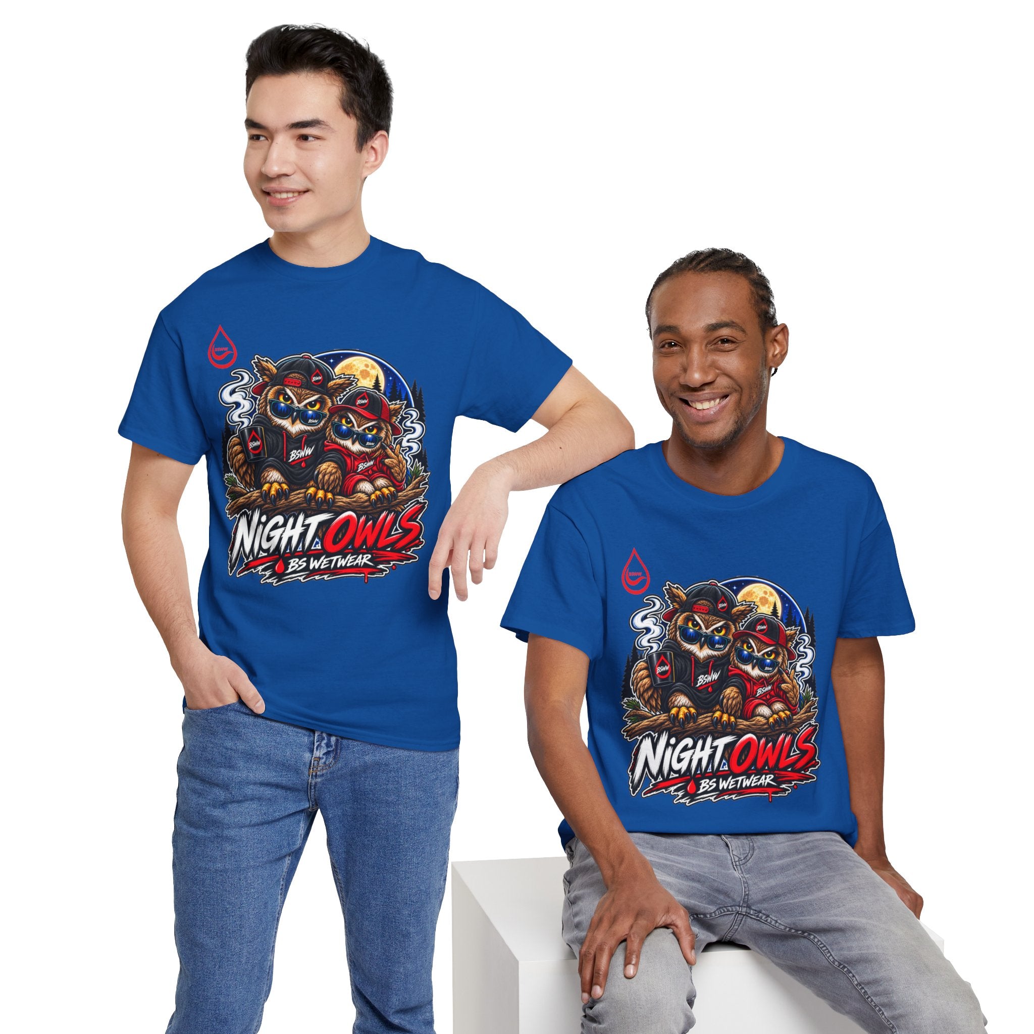 BS WETWEAR AFTER HOURS OWL CREW T-SHIRT