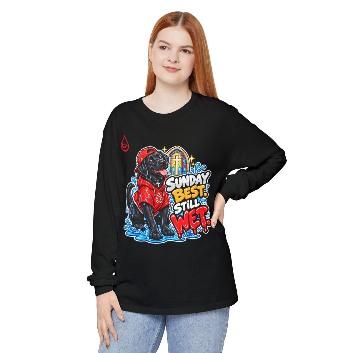 BS WETWEAR SUNDAY SERVICE SPLASH SQUAD LONG SLEEVE T-SHIRT
