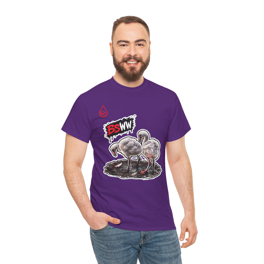 BS WETWEAR WET BEHIND THE FEATHERS   T-SHIRT