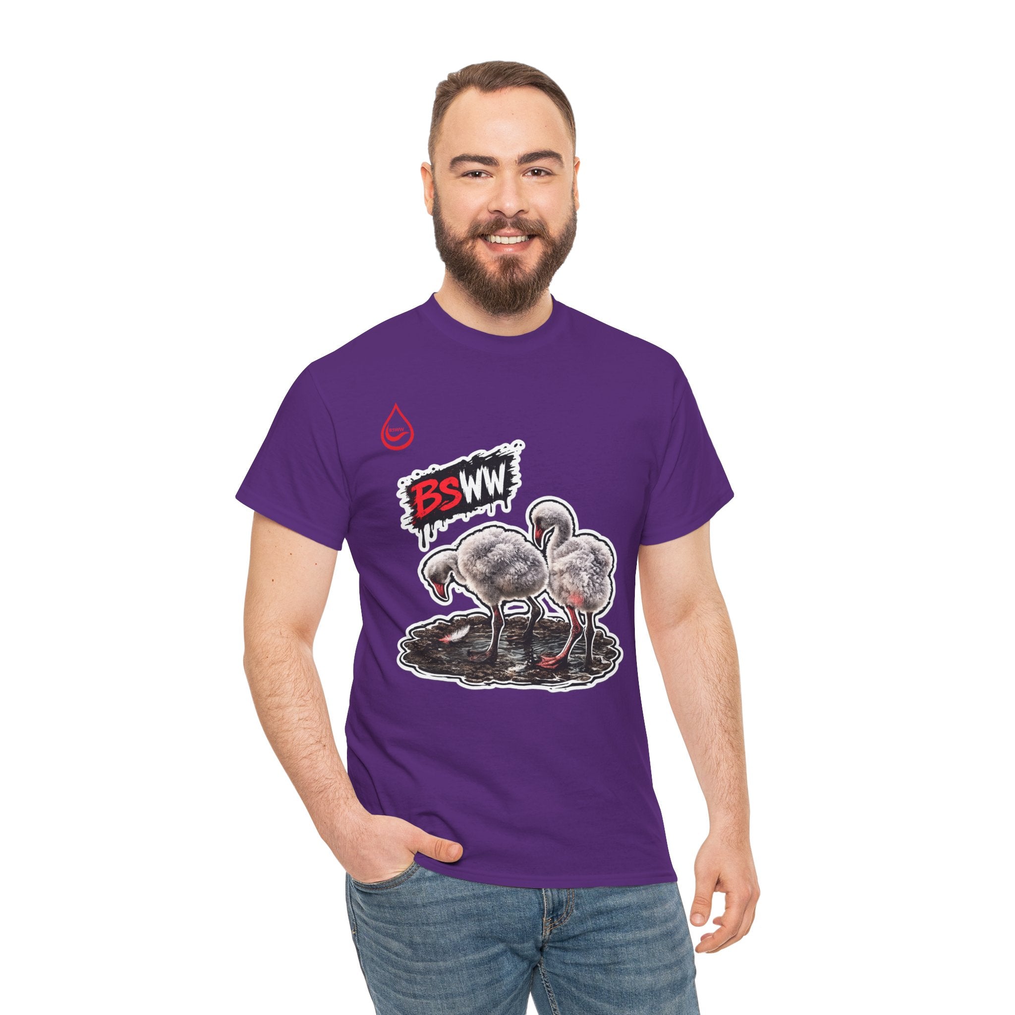 BS WETWEAR WET BEHIND THE FEATHERS   T-SHIRT