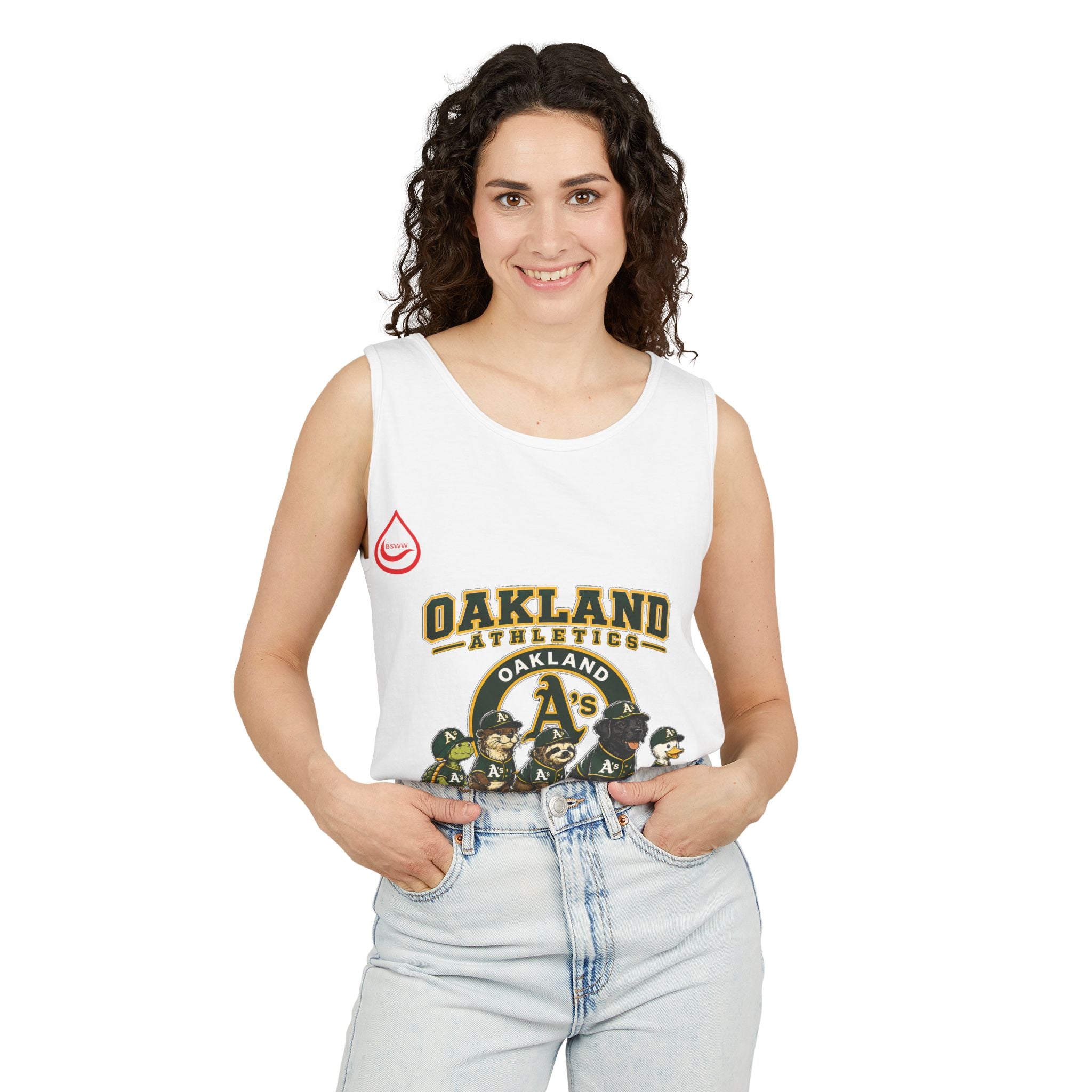 BS WETWEAR FOREVER GREEN AND GOLD TANK