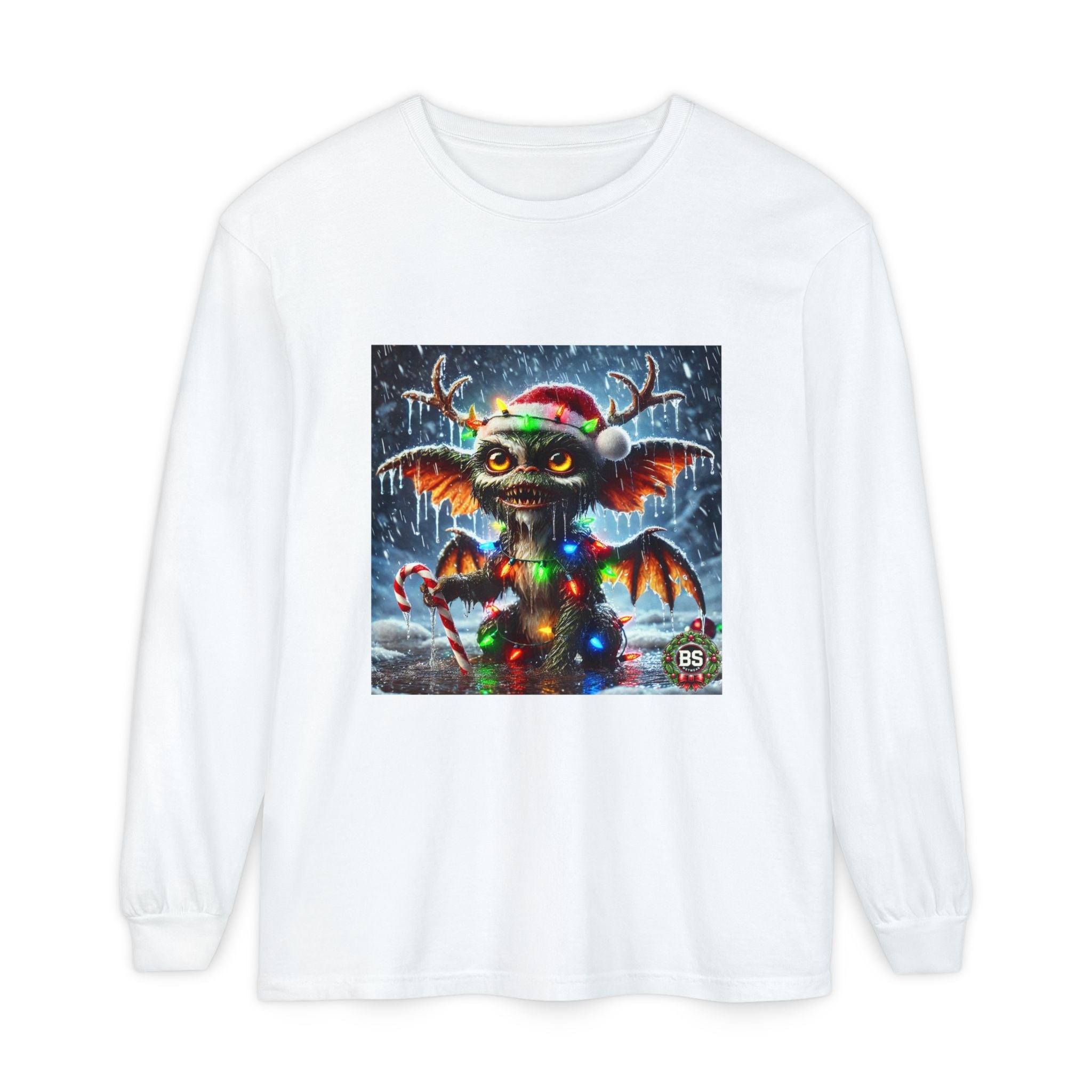 BS WETWEAR WET GREMLIN REINDEER  LONG SLEEVE T-SHIRT