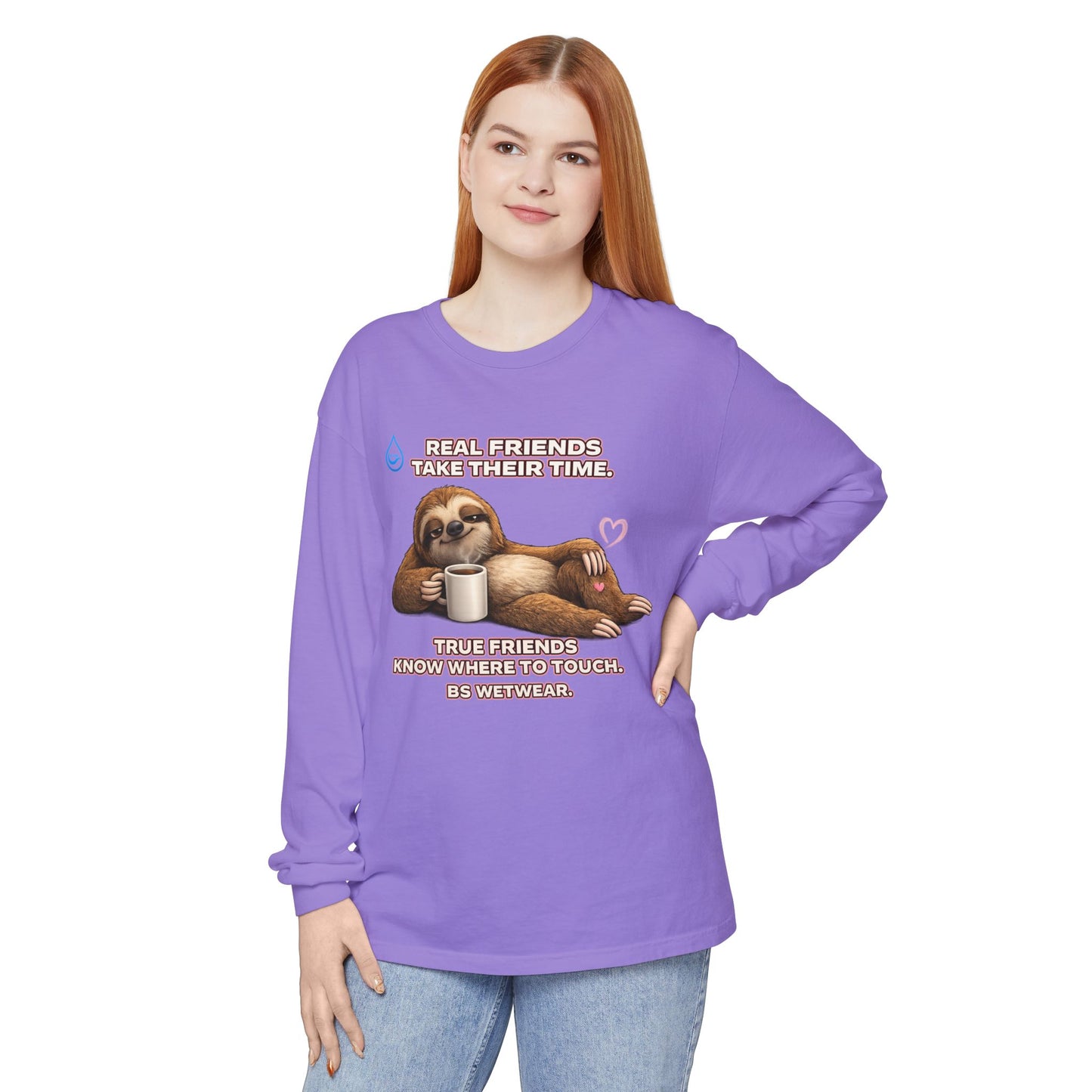 BS WETWEAR TRUE FRIENDS STAY ANYWAY LONG SLEEVE T-SHIRT