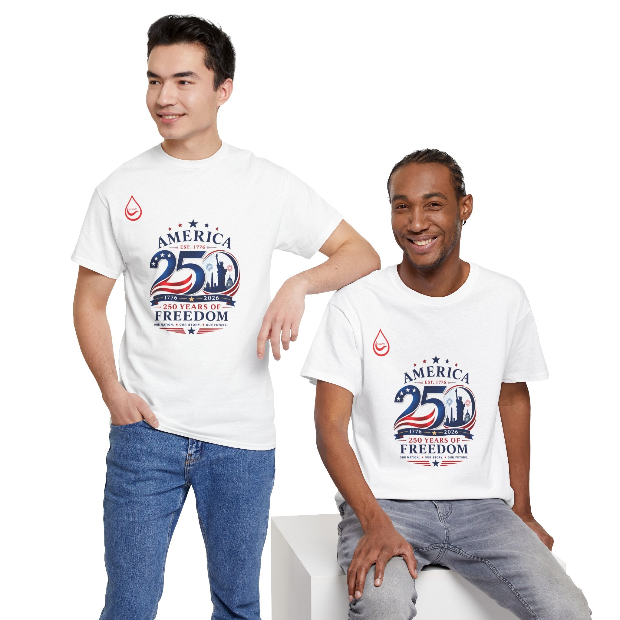 BS WETWEAR AMERICA 250 YEARS OF FREEDOM T-SHIRT