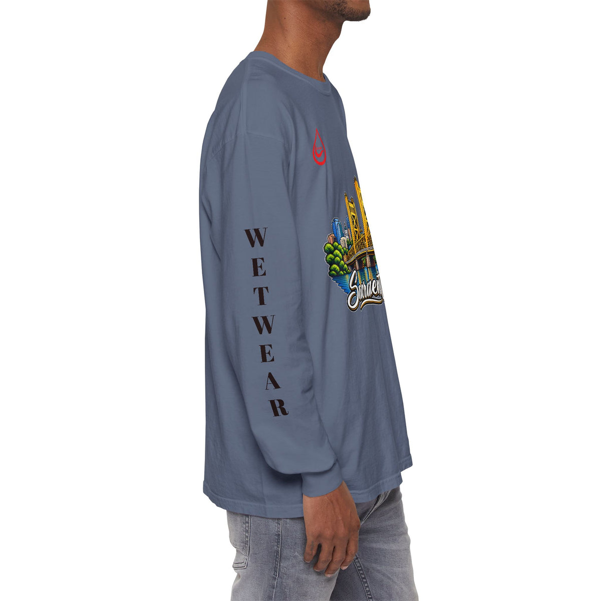 BS WETWEAR SACRAMENTO 916 CITY VIBES LONG SLEEVE T-SHIRT