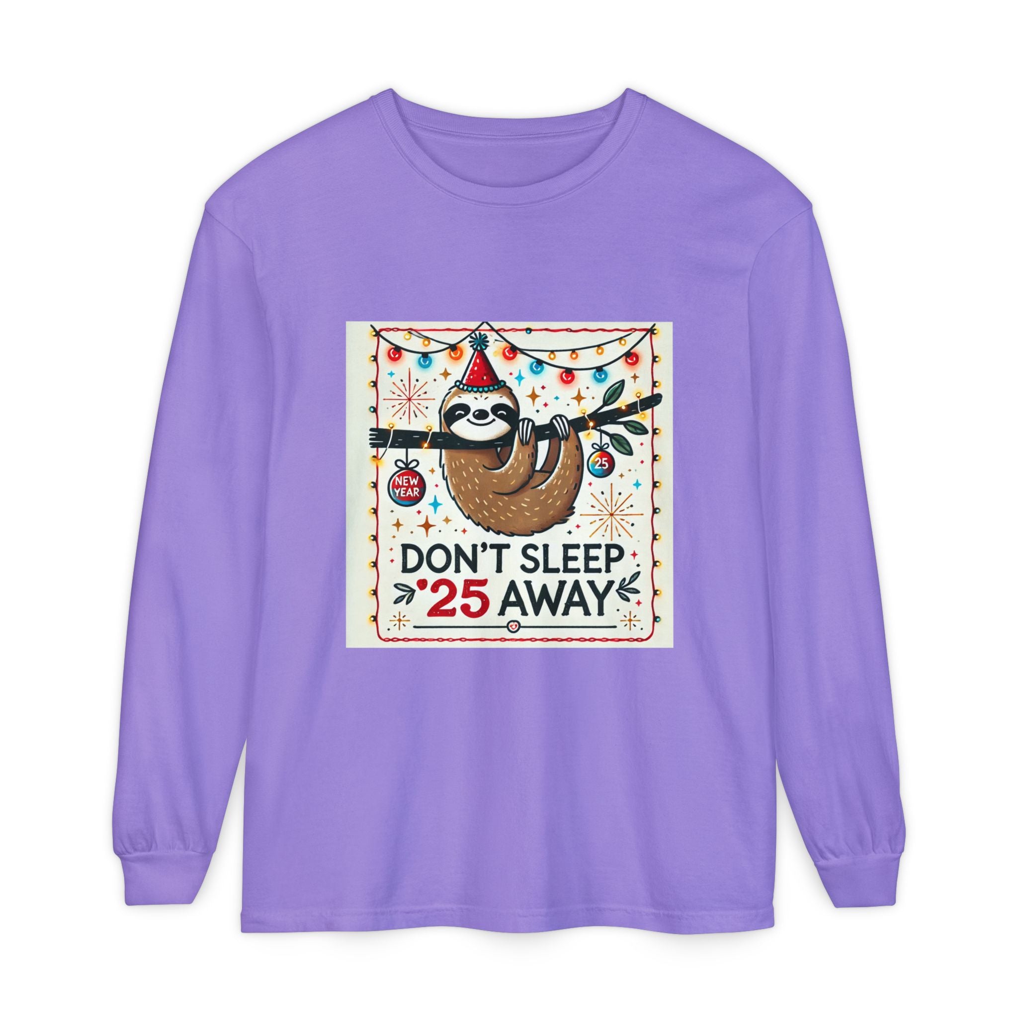 BS WETWEAR STAY AWAKE SLOTH  LONGSLEEVE T-SHIRT