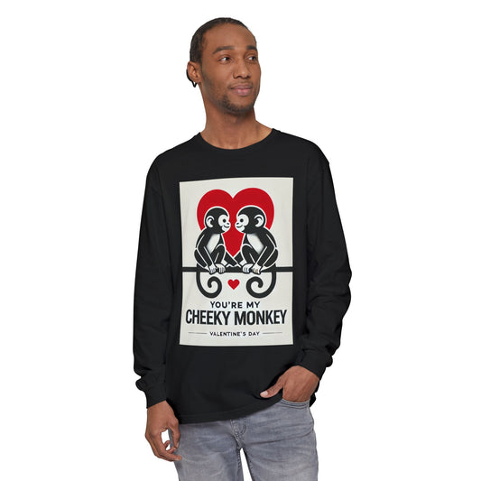 BS WETWEAR DUO MONKEY VDAY LONG SLEEVE T-SHIRT