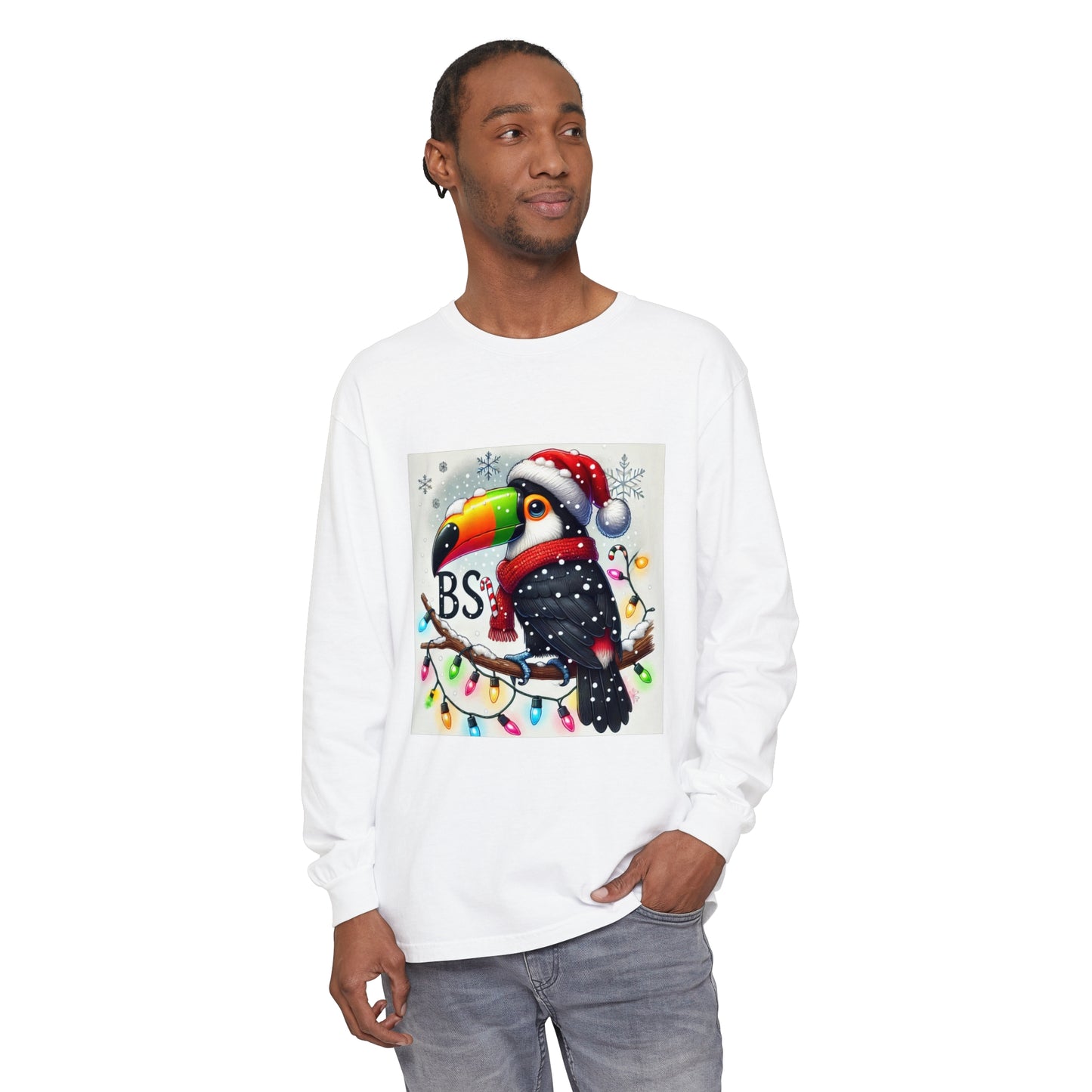 BS WETWEAR  CHRISTMAS TOUCAN LONGSLEEVE T-SHIRT