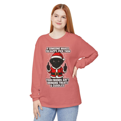 BS WETWEAR  SANTA PAWS: WET, WILD & NAUGHTY LONG SLEEVE T-SHIRT