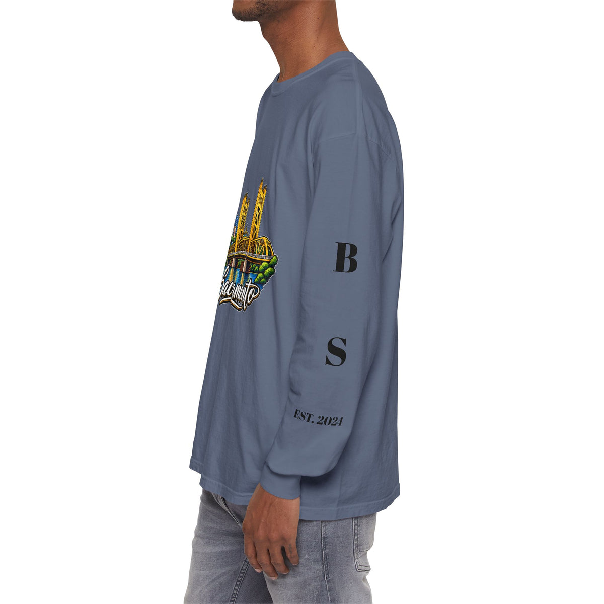 BS WETWEAR SACRAMENTO 916 CITY VIBES LONG SLEEVE T-SHIRT