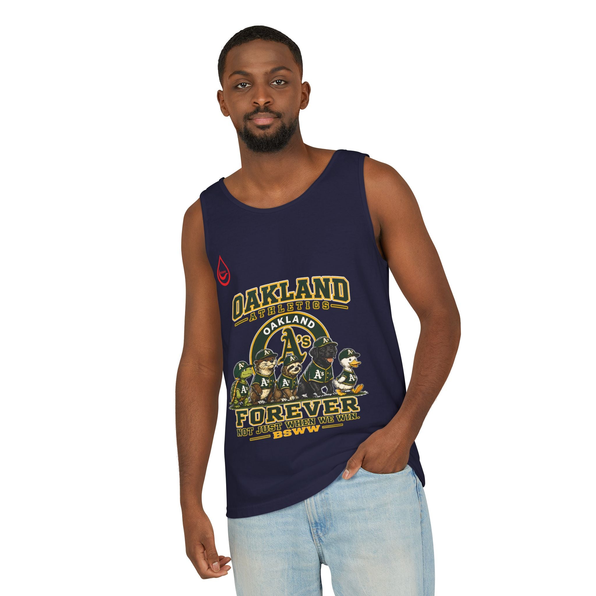 BS WETWEAR FOREVER GREEN AND GOLD TANK