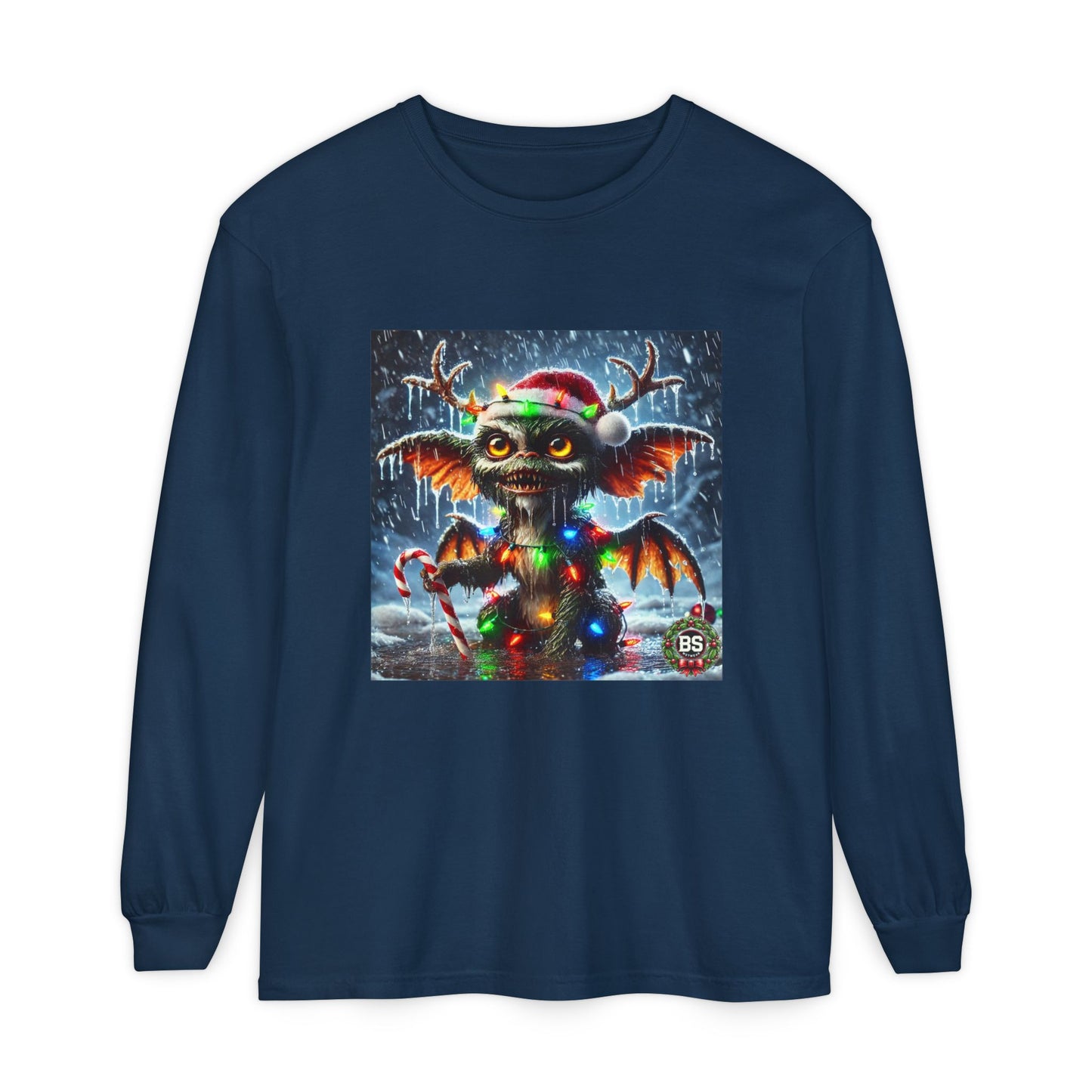 BS WETWEAR WET GREMLIN REINDEER  LONG SLEEVE T-SHIRT
