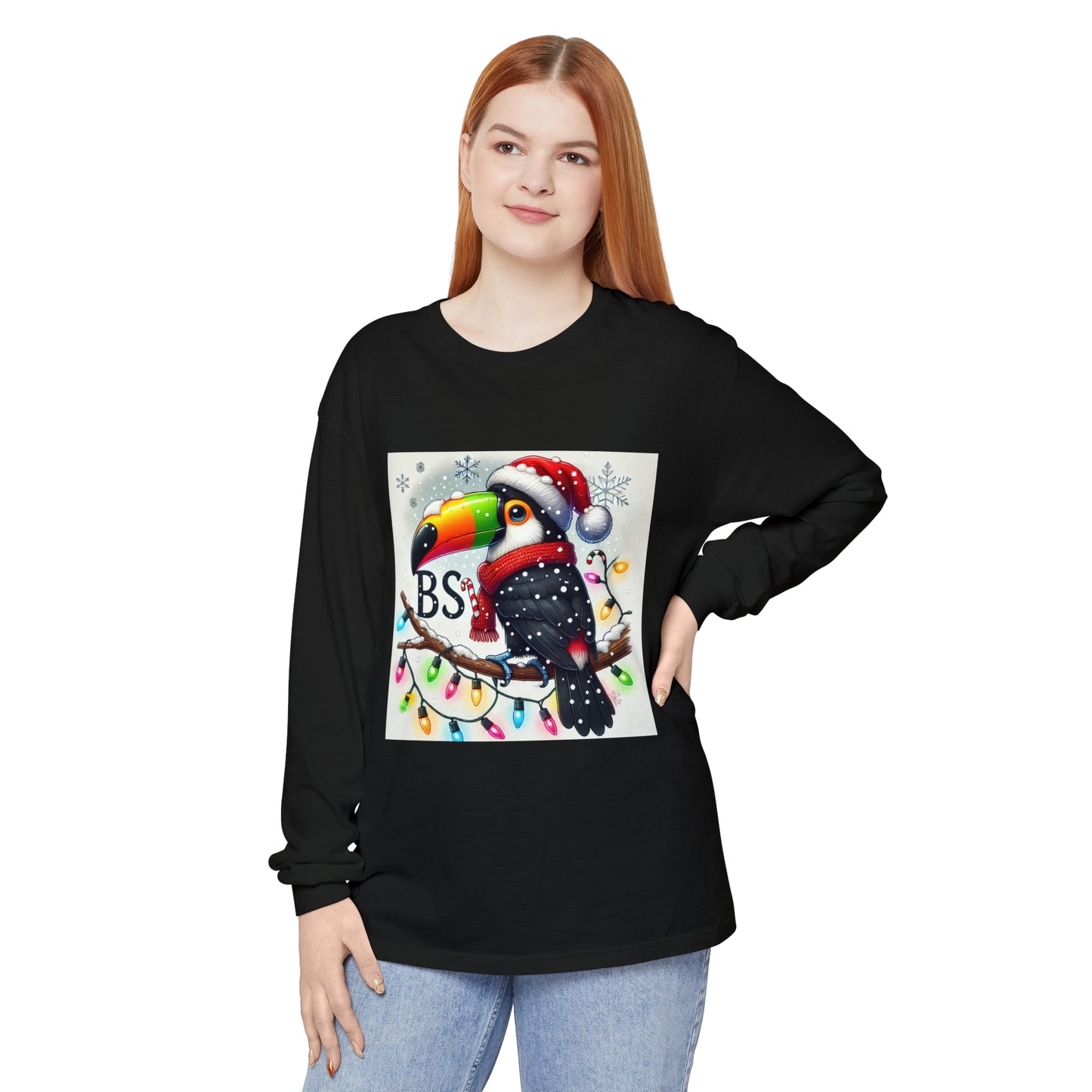 BS WETWEAR  CHRISTMAS TOUCAN LONGSLEEVE T-SHIRT