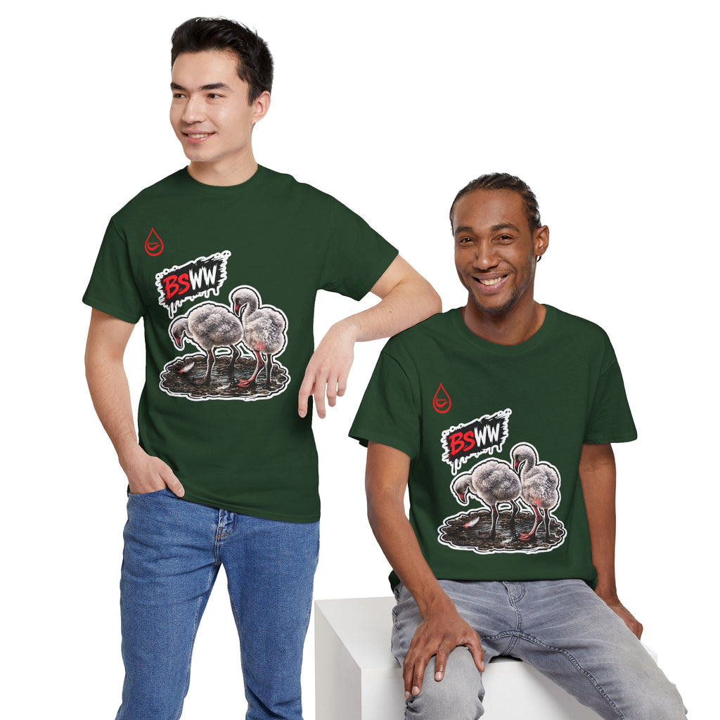 BS WETWEAR WET BEHIND THE FEATHERS   T-SHIRT