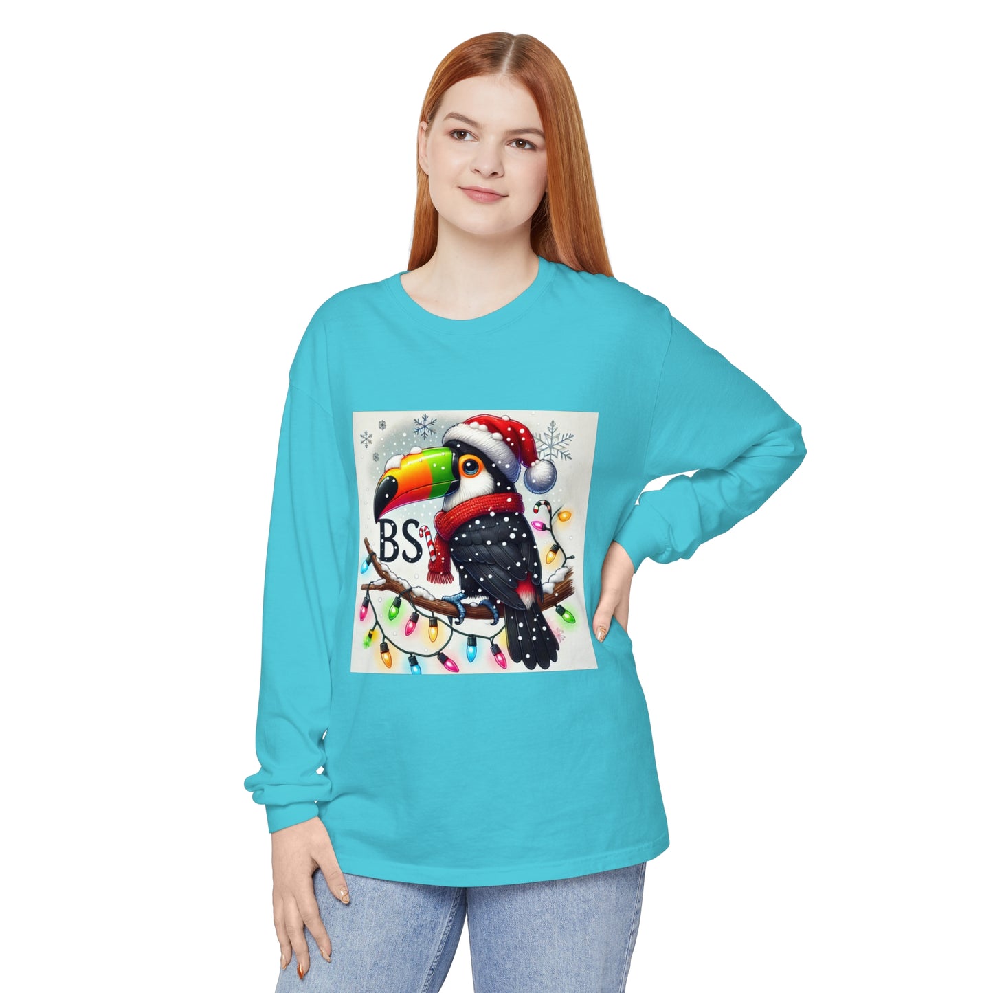 BS WETWEAR  CHRISTMAS TOUCAN LONGSLEEVE T-SHIRT