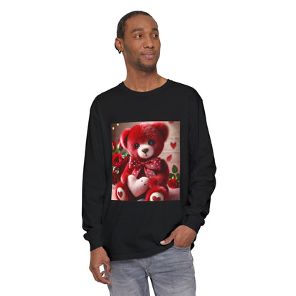 BS WETWEAR TEDDY BEAR VDAY LONG SLEEVE T-SHIRT