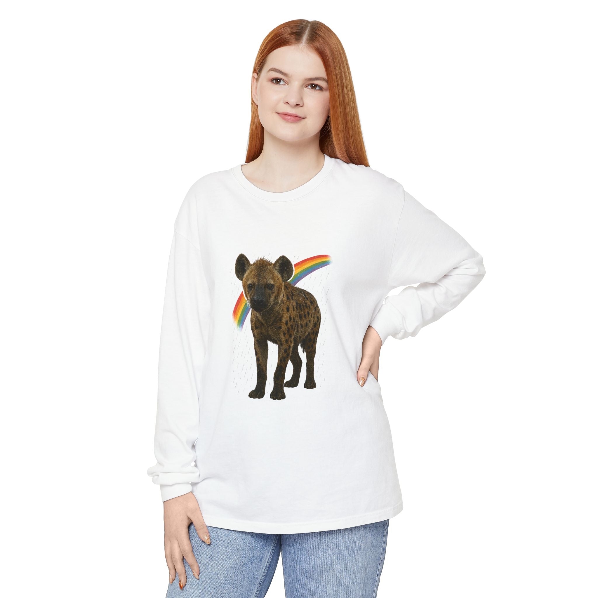 BS WETWEAR SOAKED & SASSY HYENA LONG SLEEVE T-SHIRT