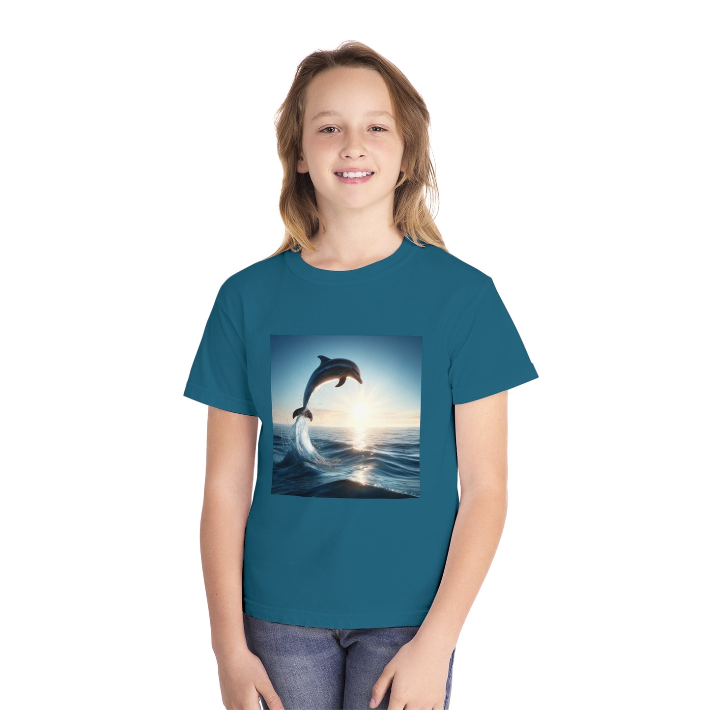 KIDS WET DOLPHIN TEE