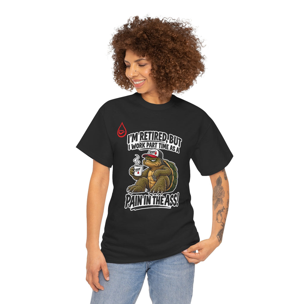 BS WETWEAR PROFESSIONAL RETIRED TROUBLEMAKER TURTLE T-SHIRT