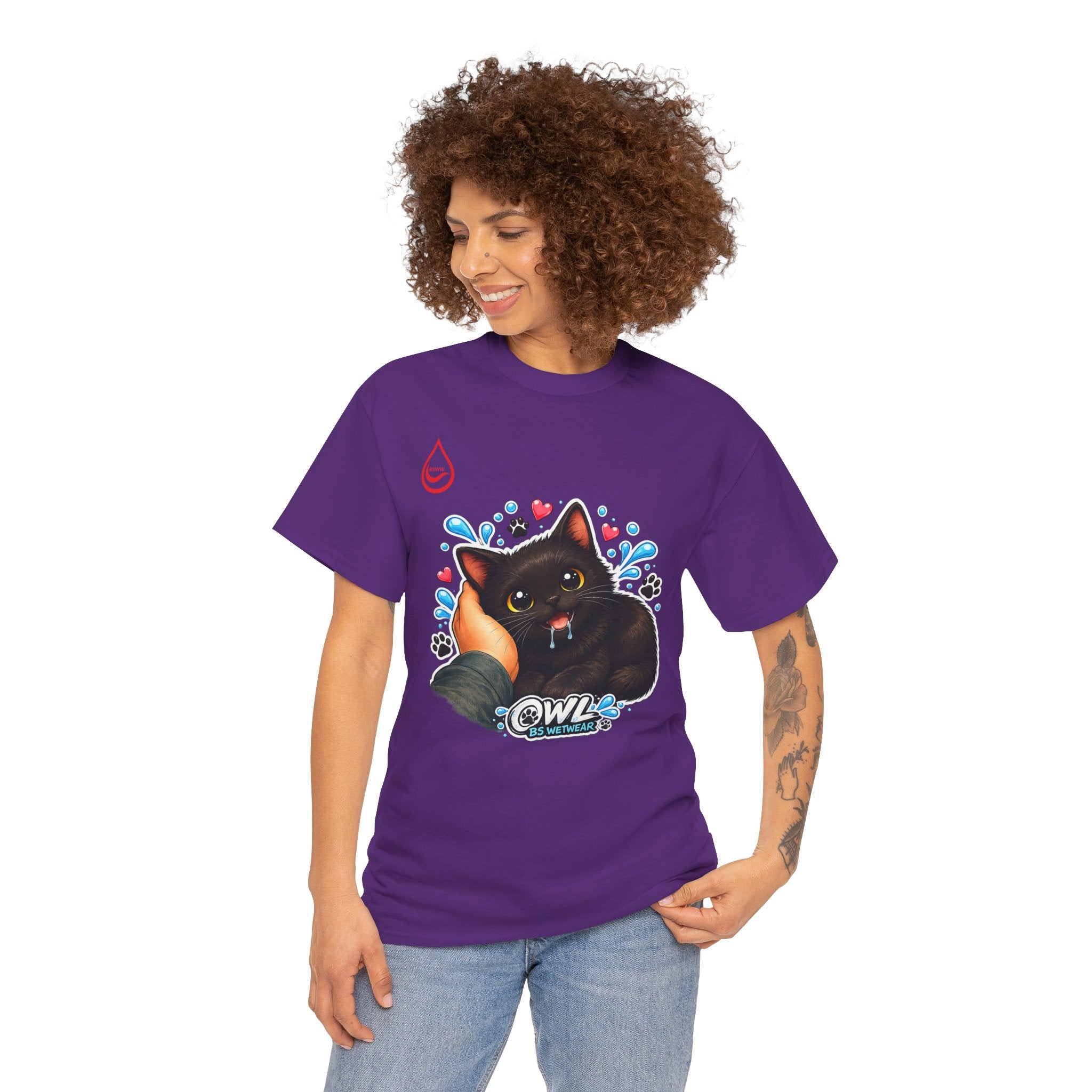 BS WETWEAR SMALL CAT BIG FEELINGS T-SHIRT