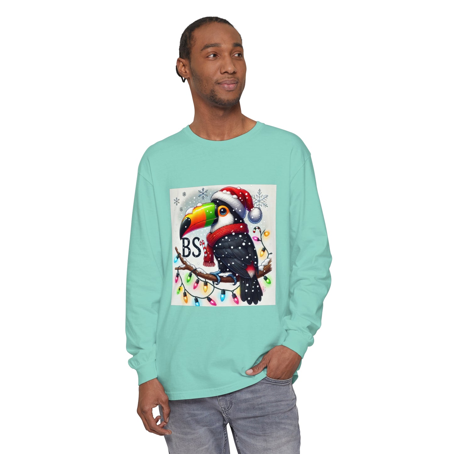 BS WETWEAR  CHRISTMAS TOUCAN LONGSLEEVE T-SHIRT