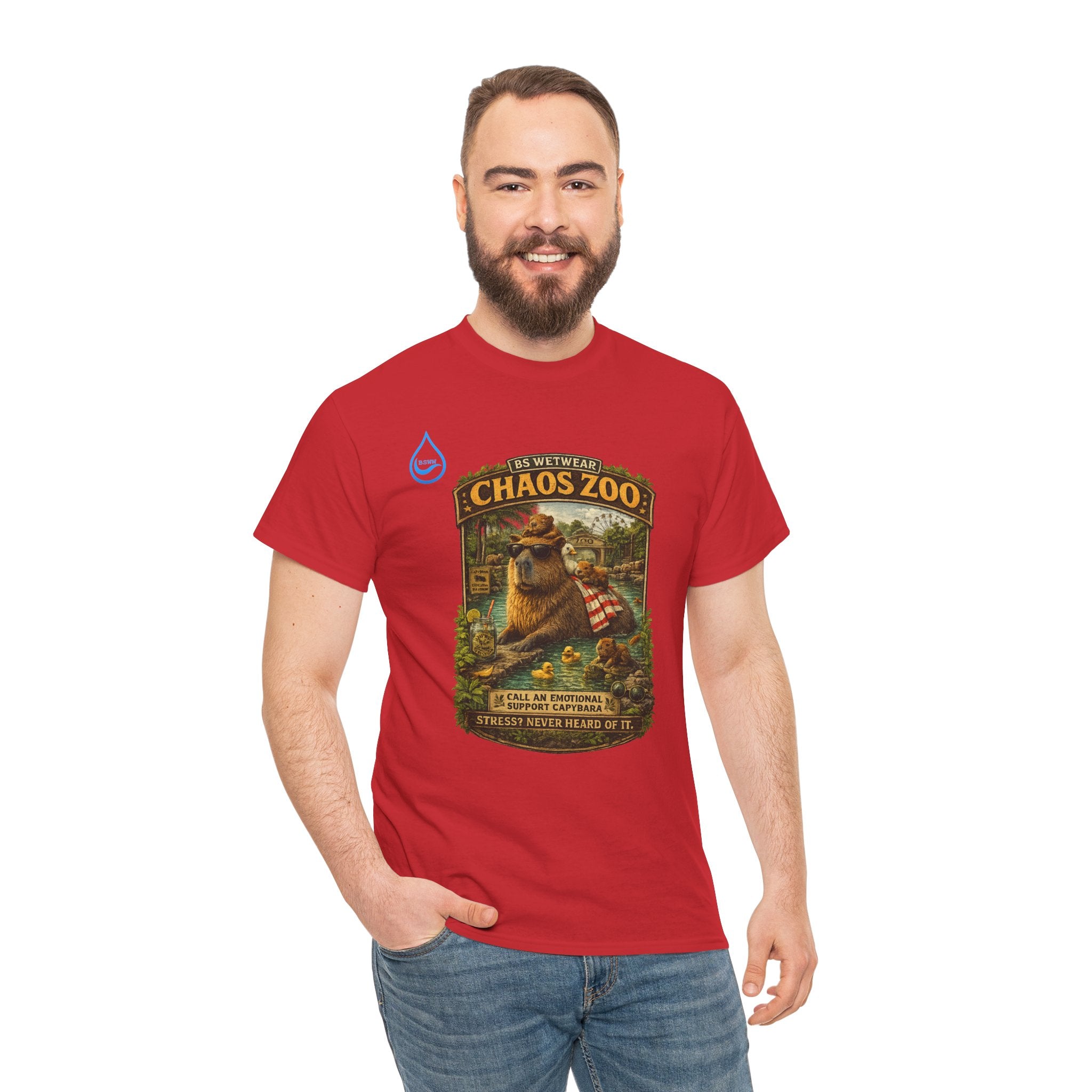 BS WETWEAR EMOTIONAL SUPPORT CAPYBARA T-SHIRT