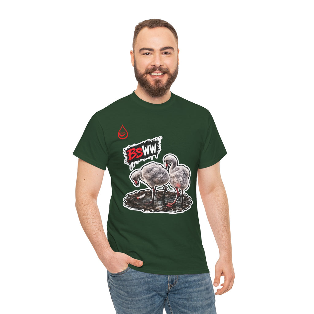 BS WETWEAR WET BEHIND THE FEATHERS   T-SHIRT