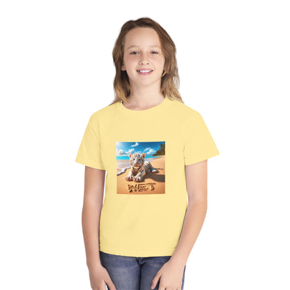 BS WETWEAR KIDS WET BABY WHITE TIGER T-SHIRT