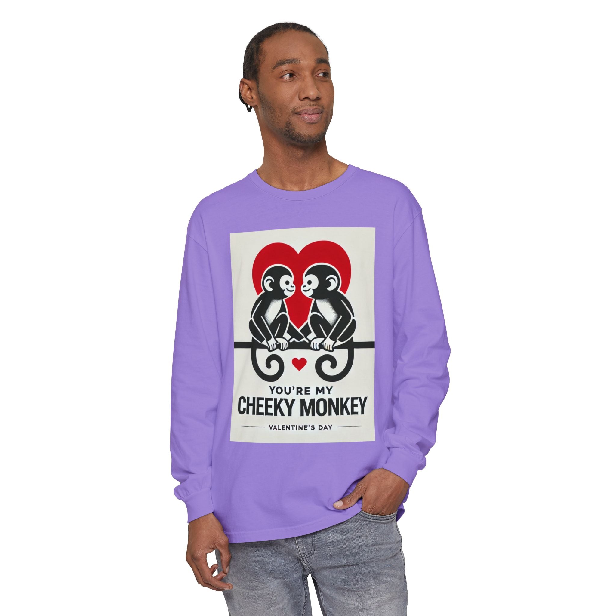 BS WETWEAR DUO MONKEY VDAY LONG SLEEVE T-SHIRT