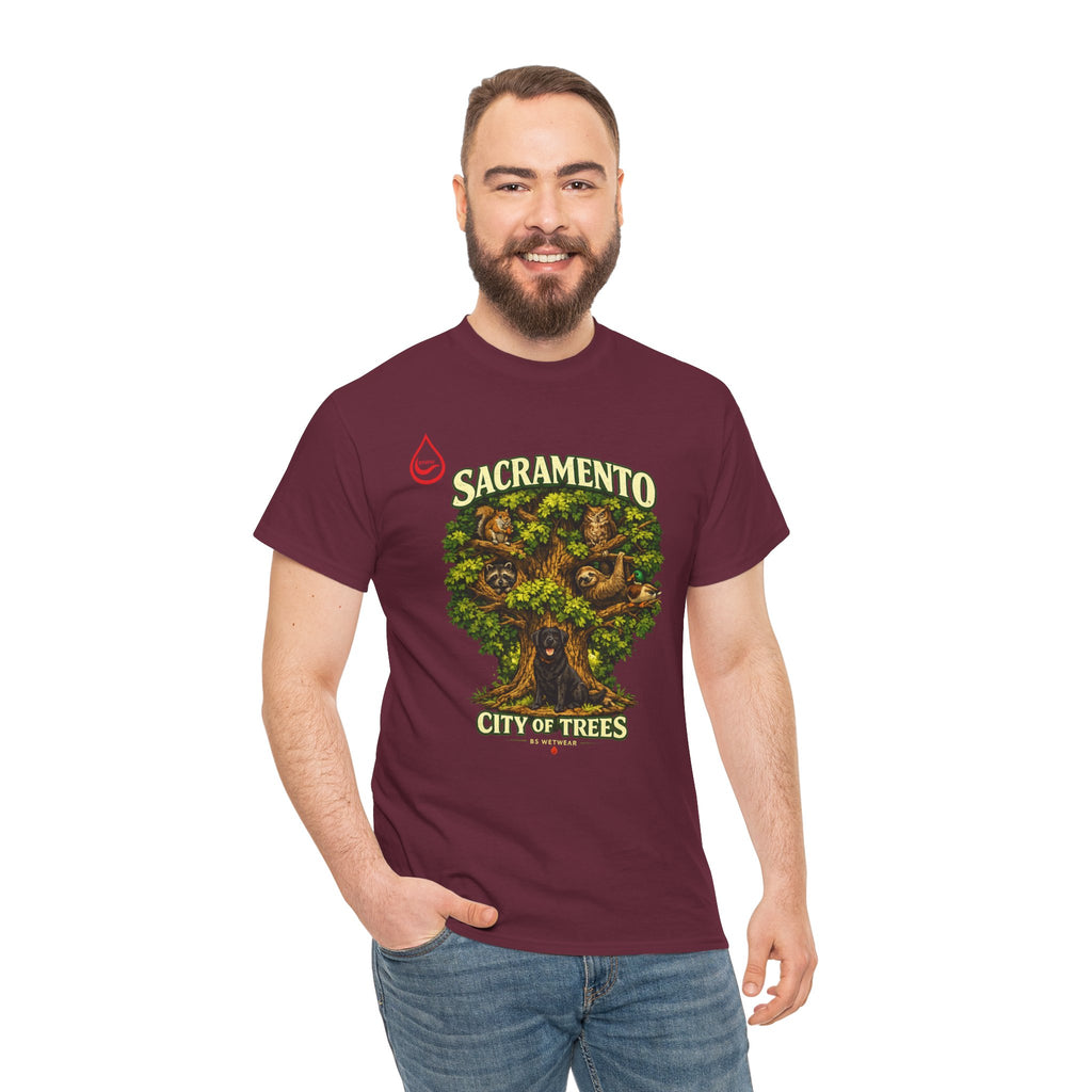 BS WETWEAR ROOTED IN SACRAMENTO T-SHIRT