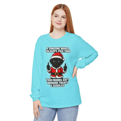 BS WETWEAR  SANTA PAWS: WET, WILD & NAUGHTY LONG SLEEVE T-SHIRT