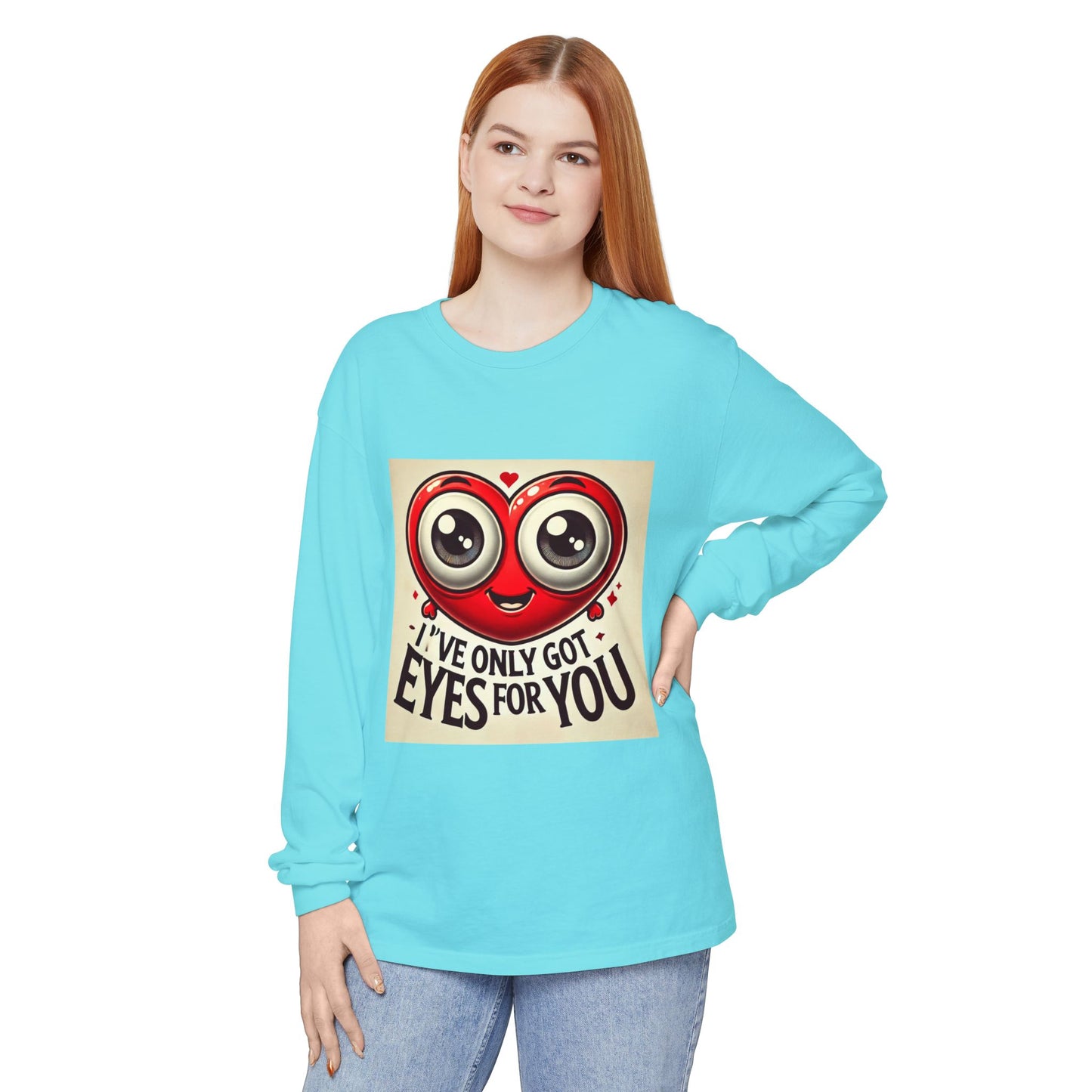 BS WETWEAR GOOGLY EYES VDAY LONG SLEEVE T-SHIRT