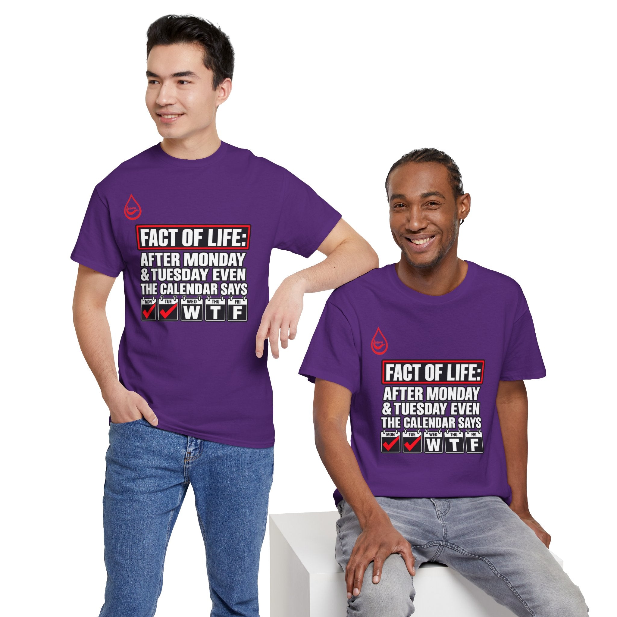 BS WETWEAR EVEN THE CALENDAR SAYS WTF T-SHIRT