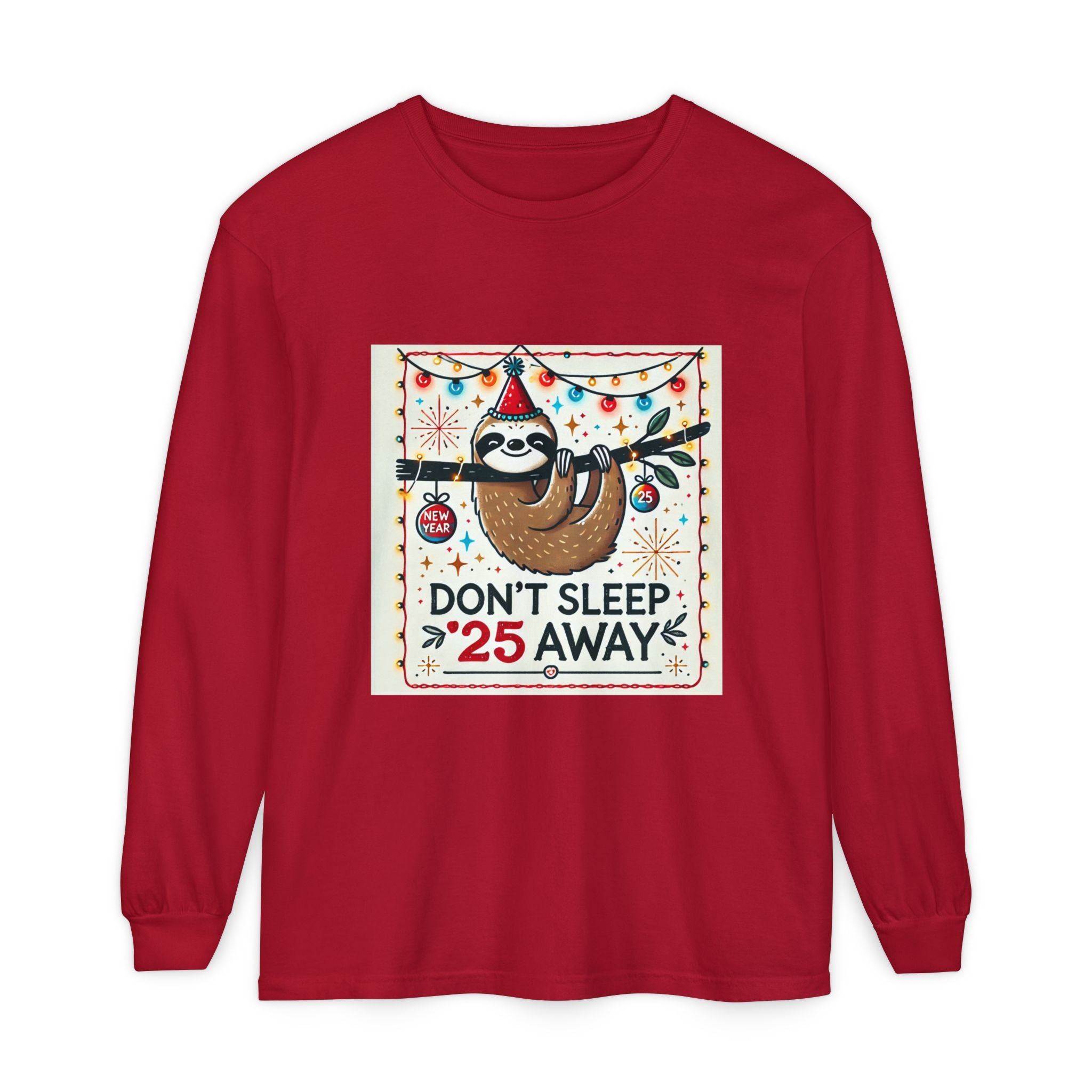 BS WETWEAR STAY AWAKE SLOTH  LONGSLEEVE T-SHIRT