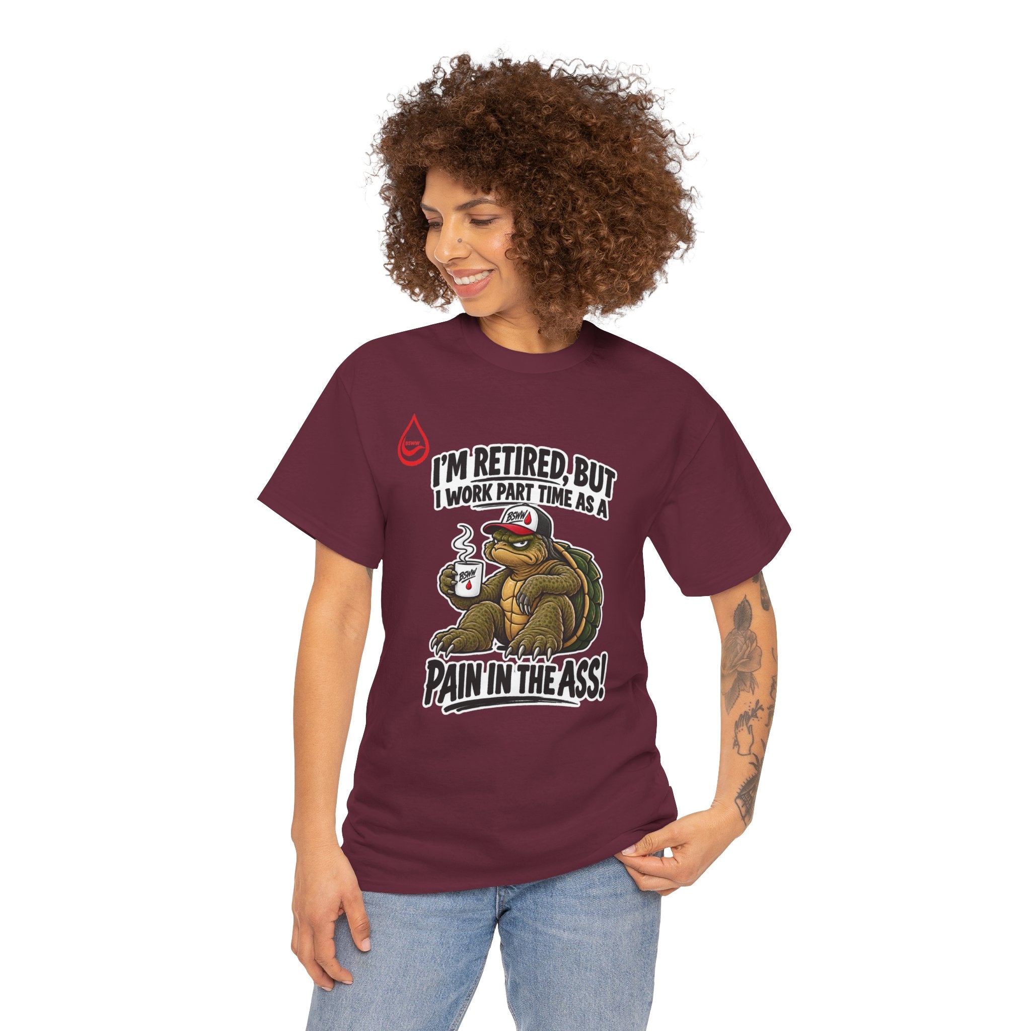 BS WETWEAR PROFESSIONAL RETIRED TROUBLEMAKER TURTLE T-SHIRT
