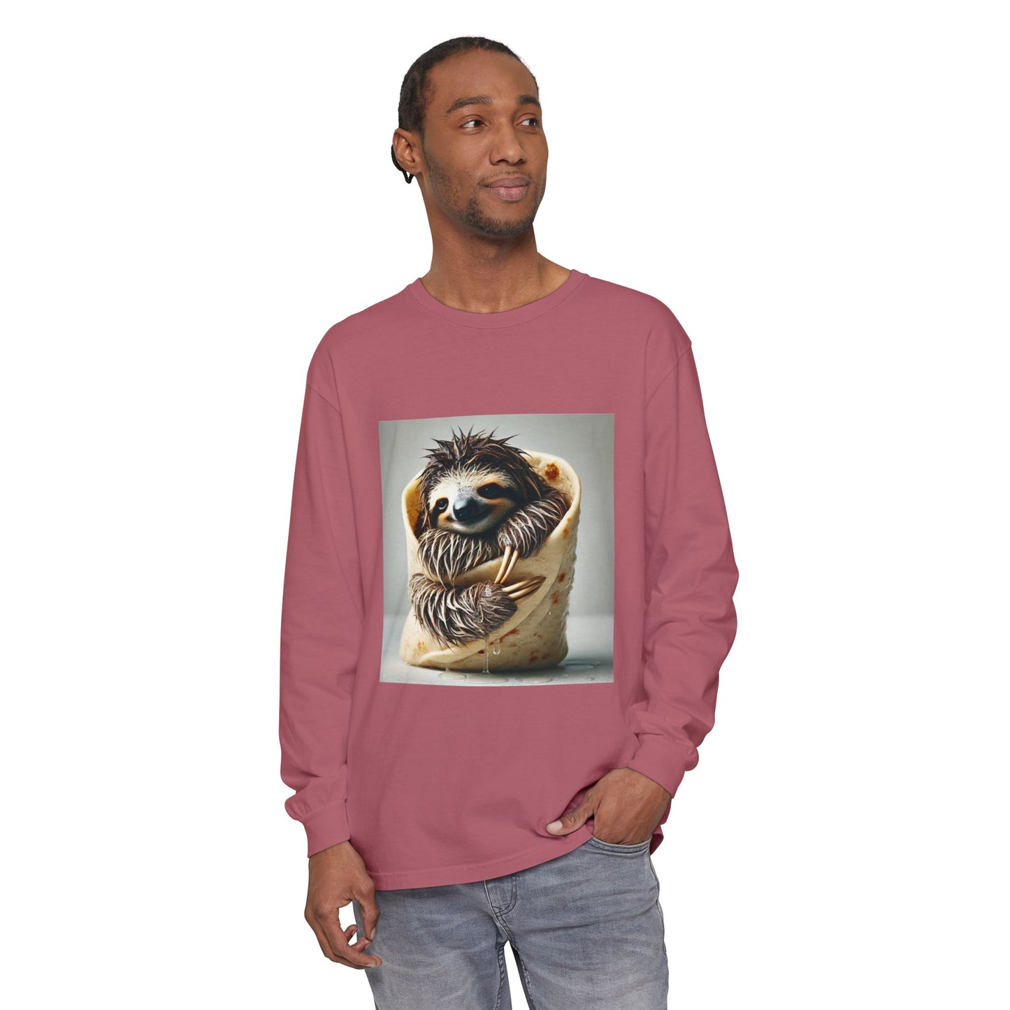 BS WETWEAR SLOTH BURRITO LONGSLEEVE T-SHIRT