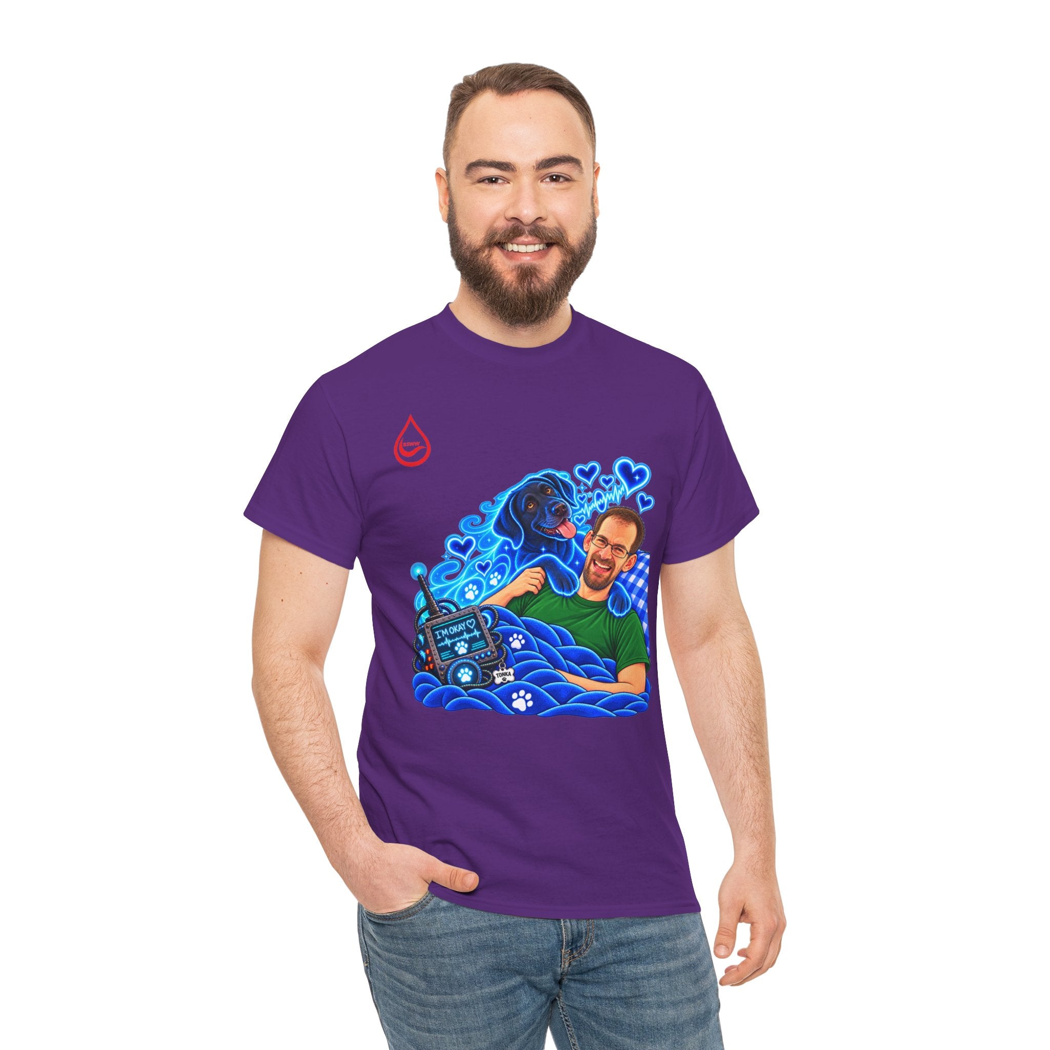 BS WETWEAR MY DOG IS BETTER THAN MEDICINE T-SHIRT