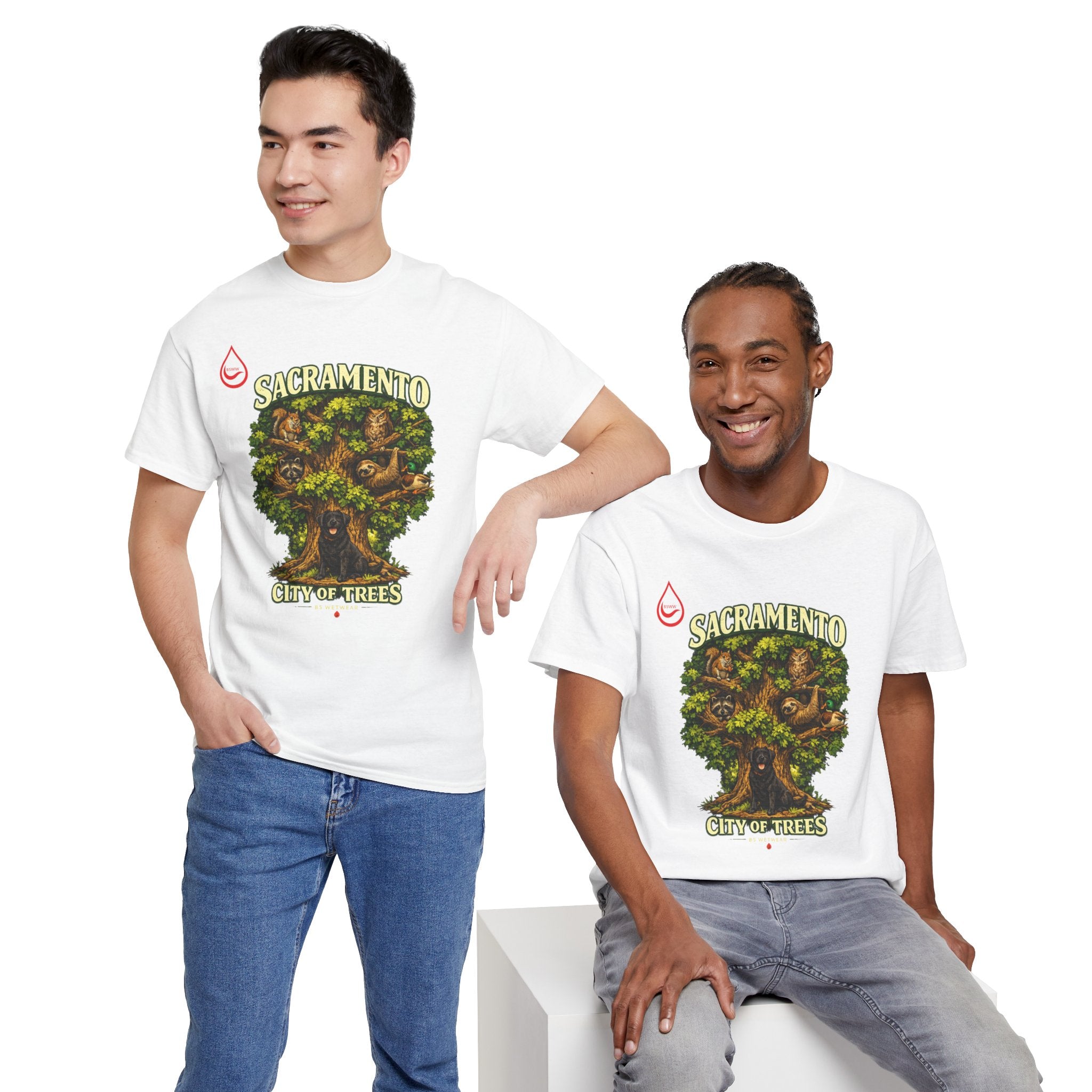 BS WETWEAR ROOTED IN SACRAMENTO T-SHIRT